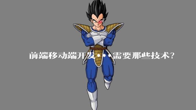 前端移动端开发***需要那些技术？